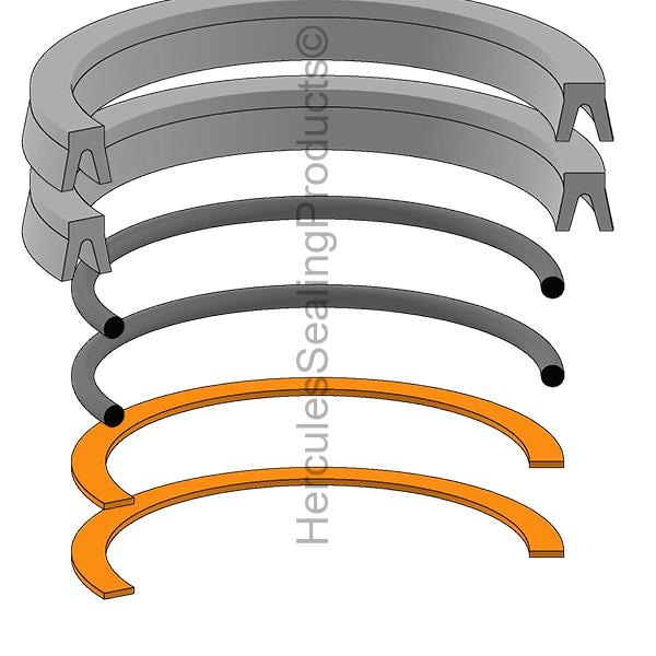 Parker - After Market Parts Hydraulic Cylinder Repair Kit- 5 Piston Kits PK502HLL01 - main